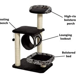 MidWest Feline Nuvo Escapade 40.25-in Faux Fur Cat Tree -Tetra || MidWest Sales Shop 80346 PT5. SY630 V1500319236