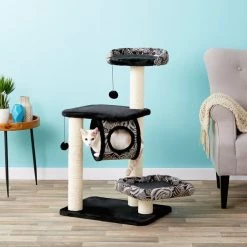 MidWest Feline Nuvo Escapade 40.25-in Faux Fur Cat Tree -Tetra || MidWest Sales Shop 80346 PT7. SY630 V1525271913