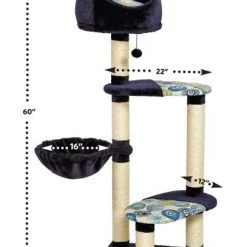 MidWest Feline Nuvo Resort 60-in Faux Fur Cat Tree -Tetra || MidWest Sales Shop 80352 PT7. SY630 V1525271917