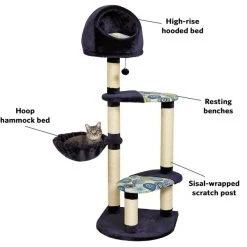 MidWest Feline Nuvo Resort 60-in Faux Fur Cat Tree -Tetra || MidWest Sales Shop 80352 PT8. SY630 V1525271859