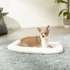 MidWest Quiet Time Deluxe Fleece Double Bolster Dog Crate Mat