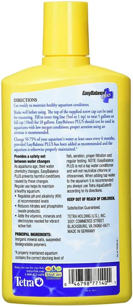 Tetra EasyBalance Plus Freshwater Aquarium Water Conditioner 2 Tetra EasyBalance Plus Freshwater Aquarium Water Conditioner - Image 2