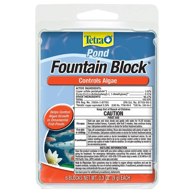 Tetra Algae Control Pond Fountain Block Water Treatment 1 Tetra Algae Control Pond Fountain Block Water Treatment