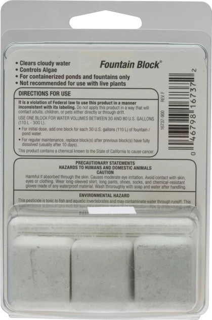 Tetra Algae Control Pond Fountain Block Water Treatment 2 Tetra Algae Control Pond Fountain Block Water Treatment - Image 2