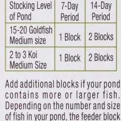 Tetra Pond Vacation Food Slow Release Feeder Block Fish Food -Tetra || MidWest Sales Shop 98290 PT4. SY630 V1507035941