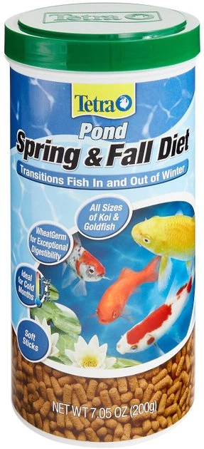 Tetra Pond Spring & Fall Diet Transitional Fish Food 1 Tetra Pond Spring & Fall Diet Transitional Fish Food