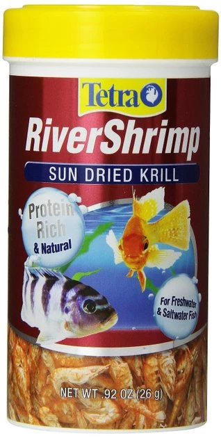 Tetra RiverShrimp Sun Dried Krill Freshwater & Saltwater Fish Treats 1 Tetra RiverShrimp Sun Dried Krill Freshwater & Saltwater Fish Treats