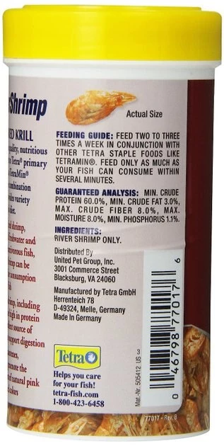 Tetra RiverShrimp Sun Dried Krill Freshwater & Saltwater Fish Treats 2 Tetra RiverShrimp Sun Dried Krill Freshwater & Saltwater Fish Treats - Image 2