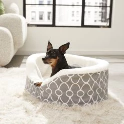 MidWest QuietTime Defender Orthopedic Bolster Cat & Dog Bed w/Removable Cover, Gray -Tetra || MidWest Sales Shop 99110 PT6. SY630 V1578085091